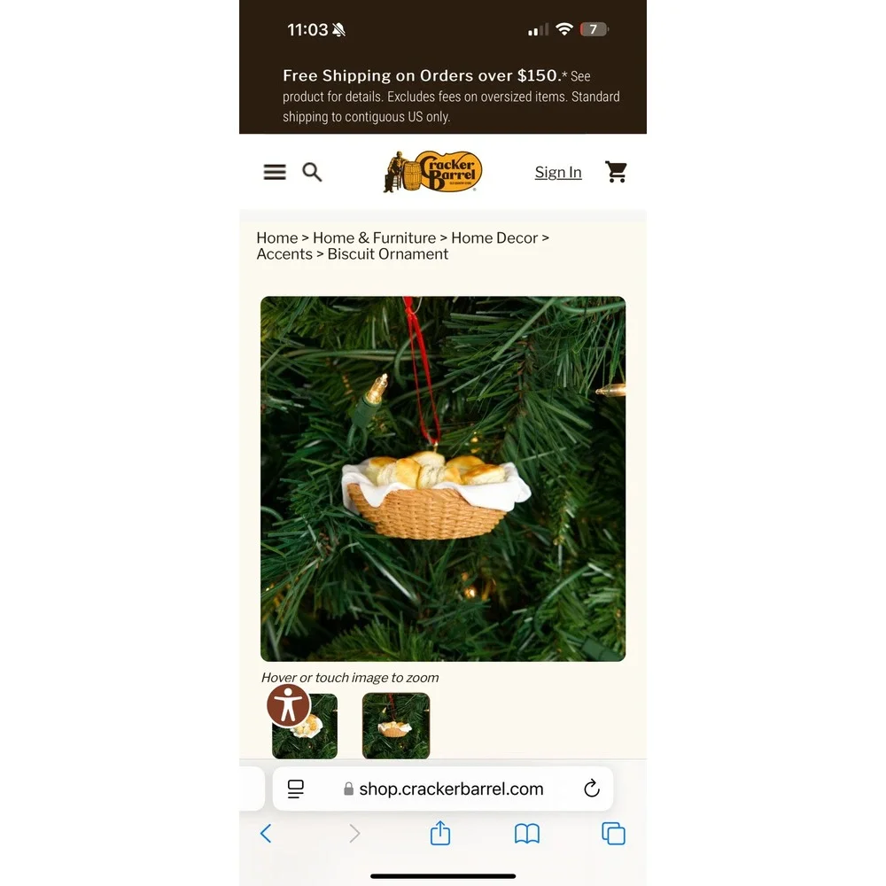 Cracker Barrel Plate of Golden Biscuits Ornaments Resin 3.00